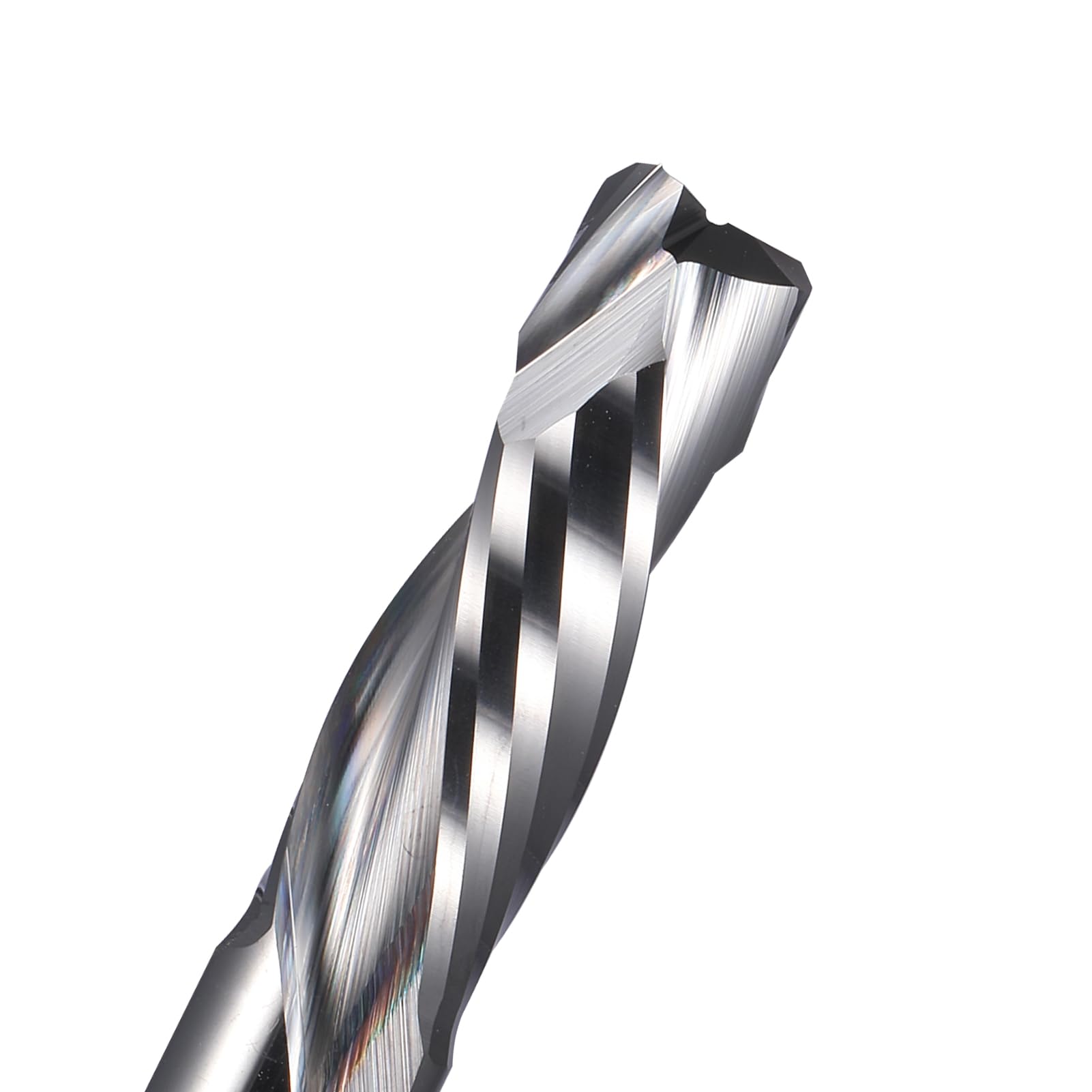 Fresas,Fresas de Metal Duro, 2 Piezas de Brocas de compresión de carburo for Fresas de Extremo Ascendente y descendente, Brocas de fresado en Espiral de Dos Ranuras(8.0x25x60L)