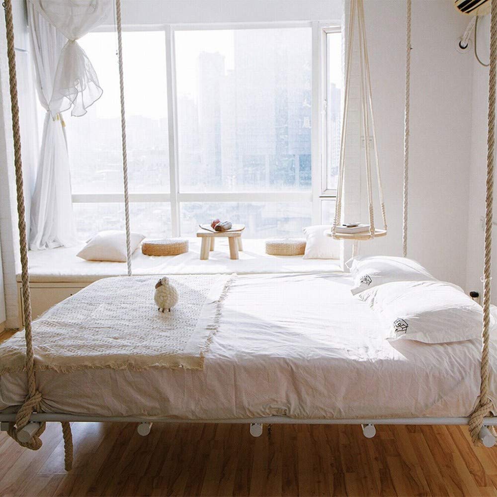 MU Mbel Hngematte Schlafzimmer Schaukel Bett Themenhotel Bett Ins  Persnlichkeit Kreative Bettnetz Rot Bed & Breakfast-Schttler,A,1.2 * 2 M  : ...