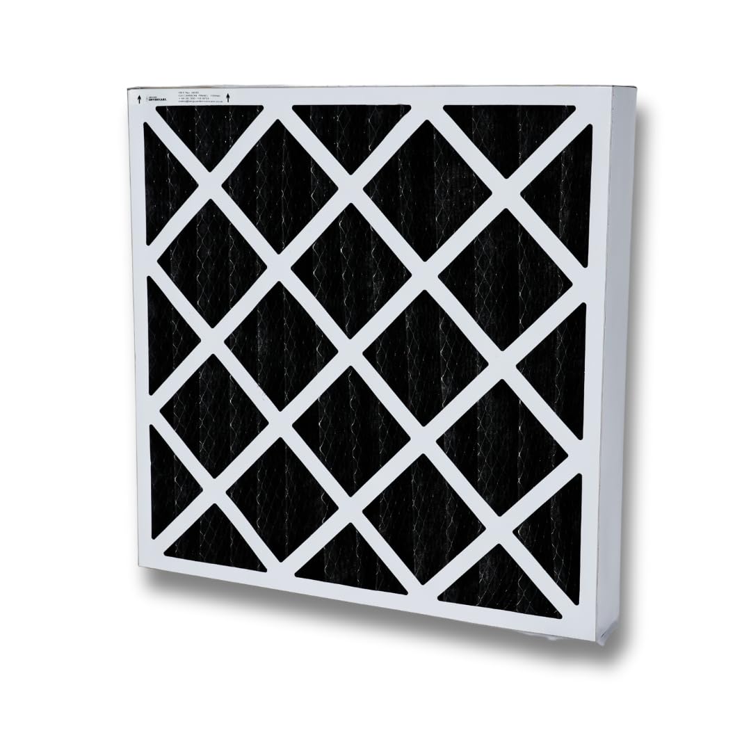G4 Carbon Pleated Panel 2" Depth Range Of Sizes Odour Control (2, 595mm x 595mm x 45mm)