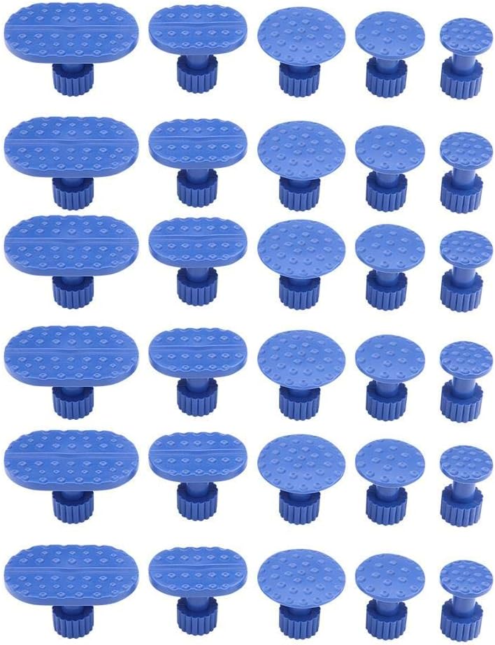 Yosooデントマジック 凹み吸盤 車デントリペア 異なる形状 デント修復ツール 車へこみ修理 凹み修理工具 ナイロン 吸盤 Diy修理工具 30個セット 直送商品