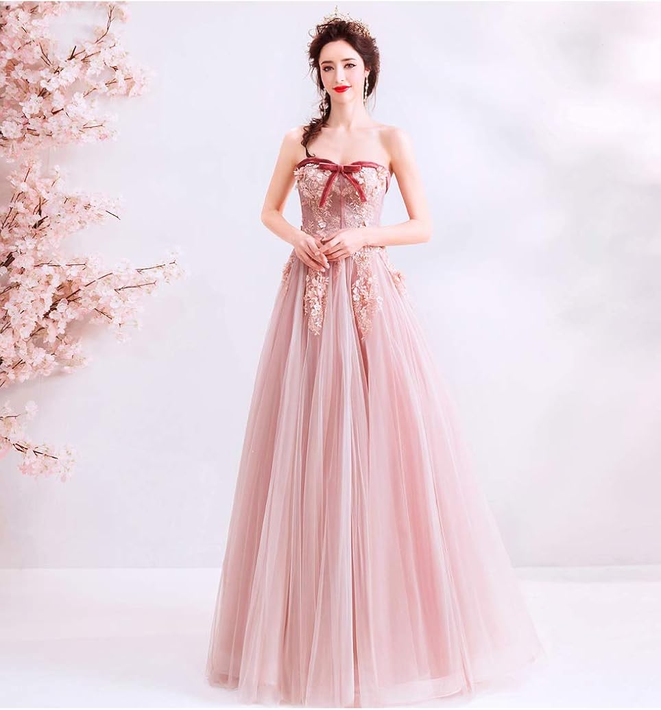 Amazon Co Jp ロングパーティードレス カラードレス 杏色ピンク オーダーメイド可能 演奏会 結婚式 お色直し 服 ファッション小物 Amazon Co Jp ロングパーティードレス カラードレス 杏色ピンク オーダーメイド可能 演奏会 結婚式 お色直し 服 ファッション小物