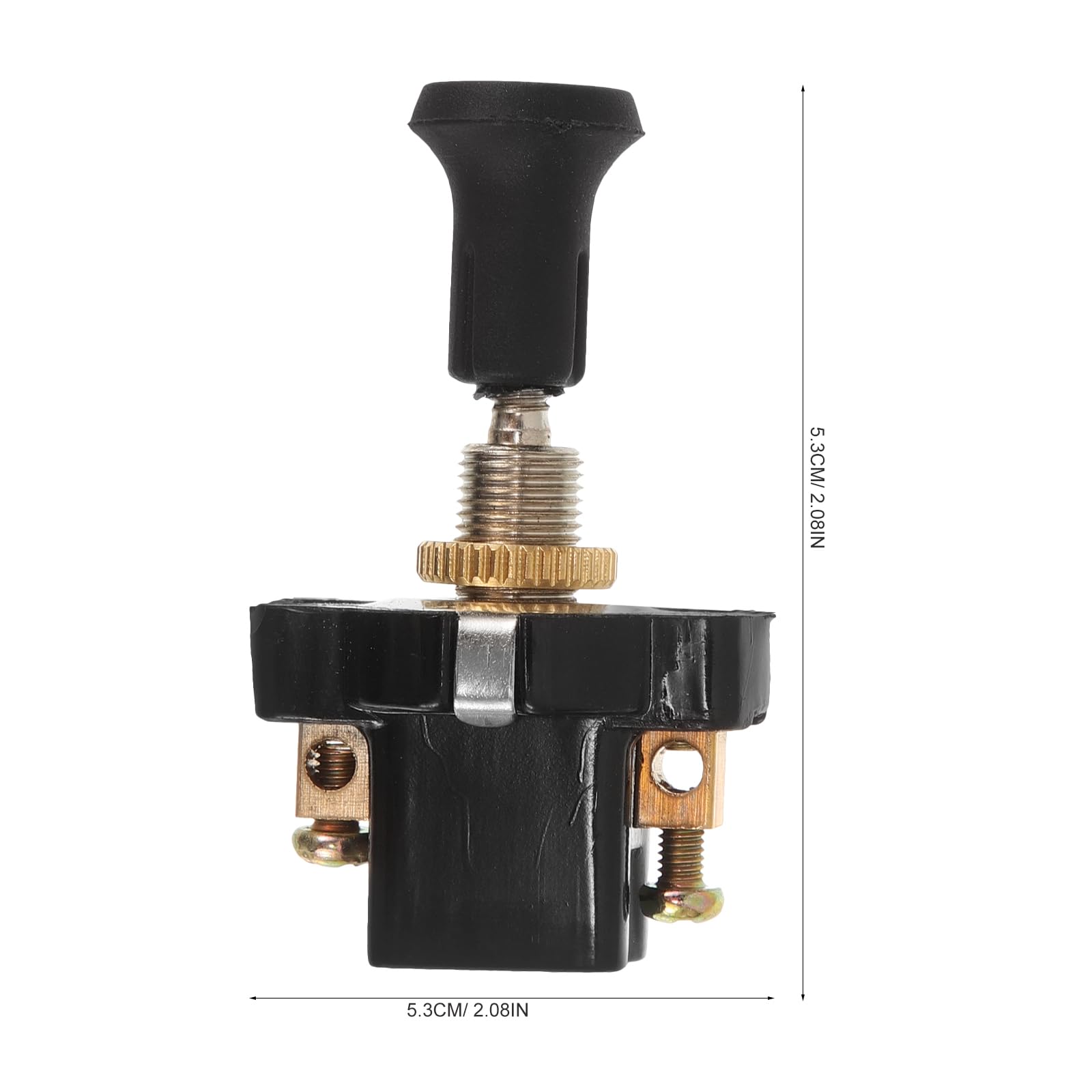 OUNONA Universal 12V 24V Scheinwerferschalter Zugschalter Für Auto Und Motorrad Mit Robustem Metall-Pvc-Abs Gehäuse Einfacher Einbau Und Vielseitige Anwendung