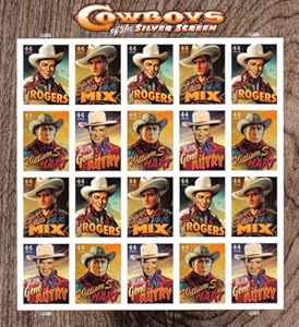 USPS Cowboys of the Silver Screen Briefmarkenbogen