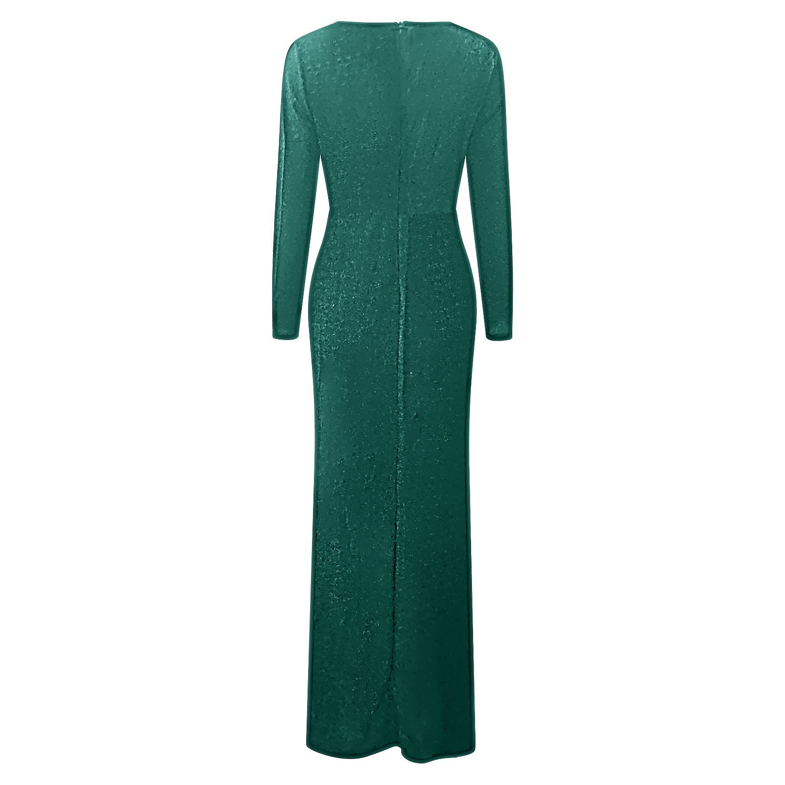Vestidos de noche largos para mujer, boda, invitado de boda, elegante, vestido de noche, vestido de fiesta, de encaje, gasa, cuello en V, línea A, vestido de baile, elegante, A25