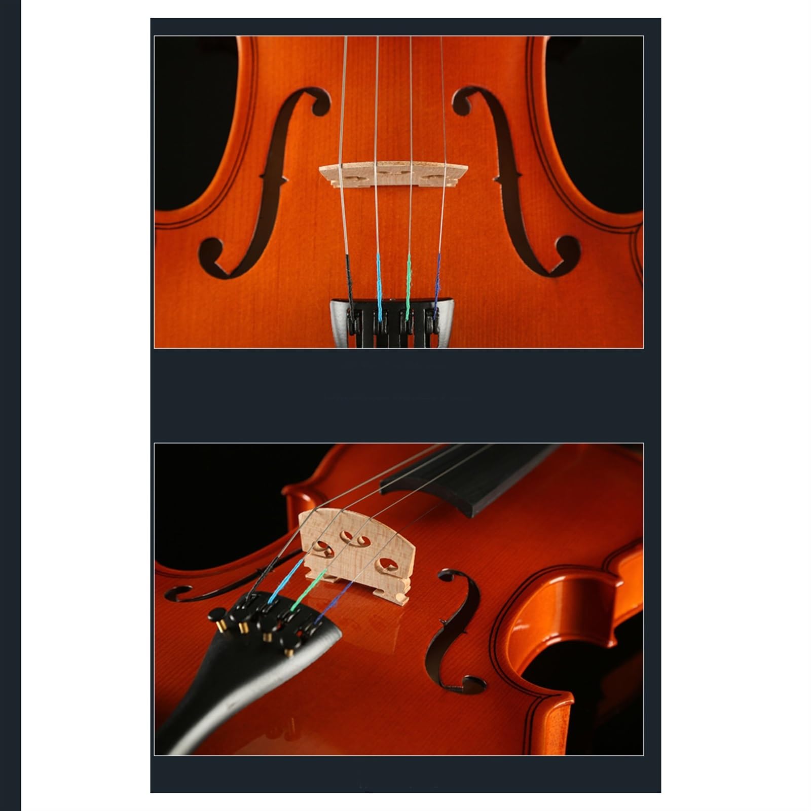 Violino Set Violino per principianti in tiglio Violino per adulti (Color : 3/4)