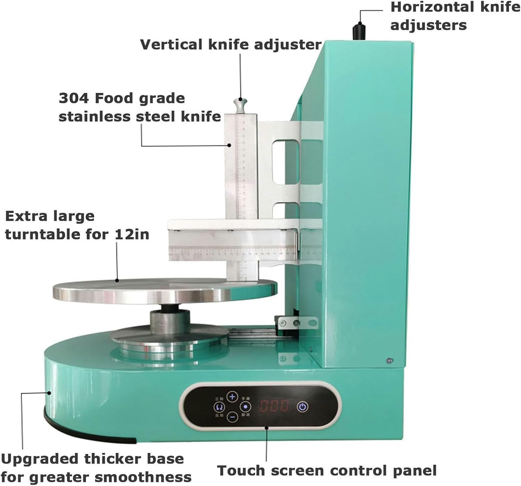 Máquina para Untar Crema para Pasteles, máquina para Untar Recubrimiento, decoración automática de Pasteles, máquina para Recubrimiento, Crema para Pasteles más Suave (Green)