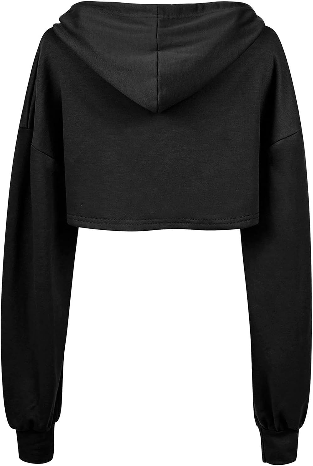 BEJONS Women Long Sleeve Cropped Super Crop Top Hoodies Sweatshirt Aesthetic Punk Hip Hop Dance Sexy Rave Cloth - Image 6