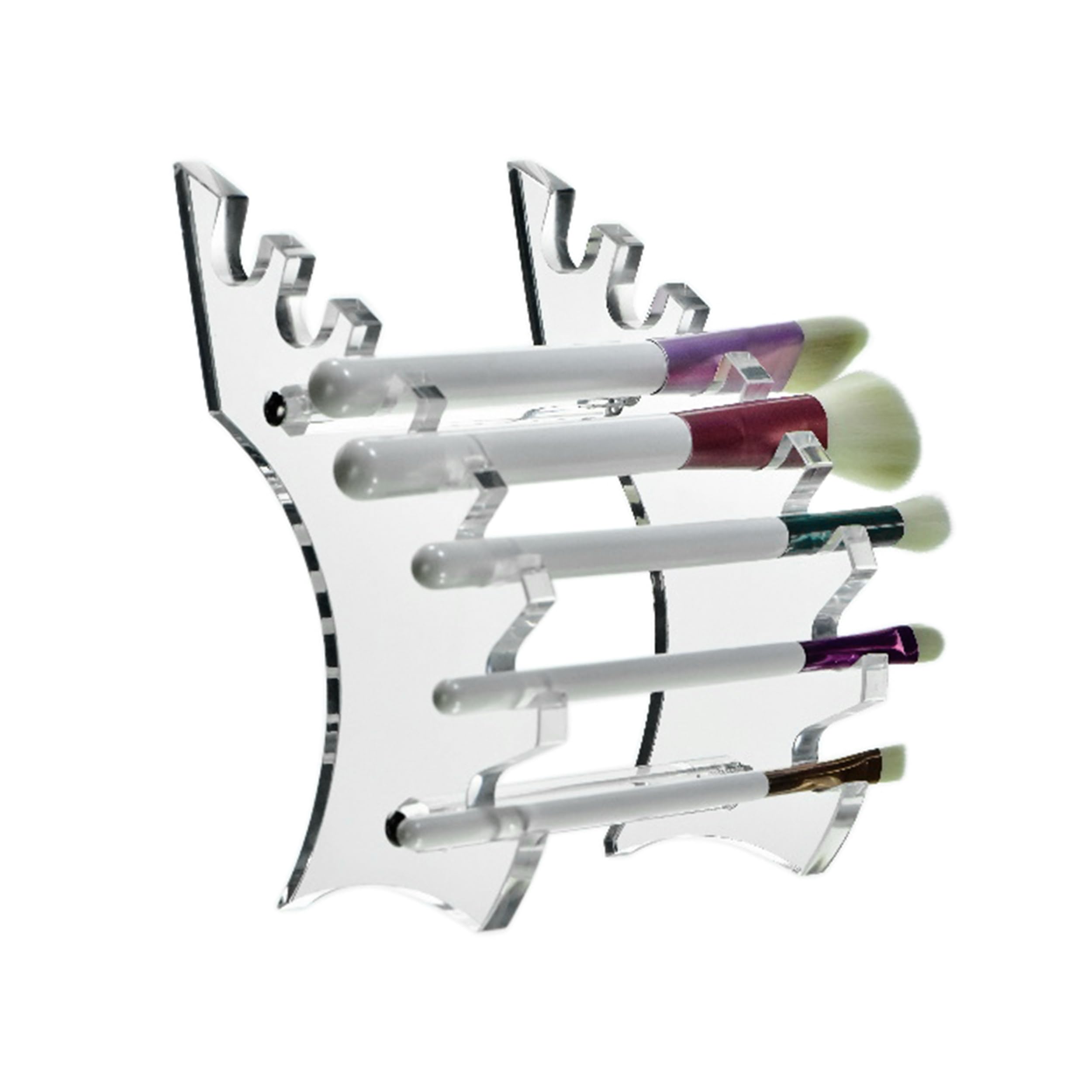 AMT Supply - Porta penne in acrilico, espositore per pennelli da trucco, organizer per pennelli, penne e sigaretta elettronica (trasparente) 7 SLOTS