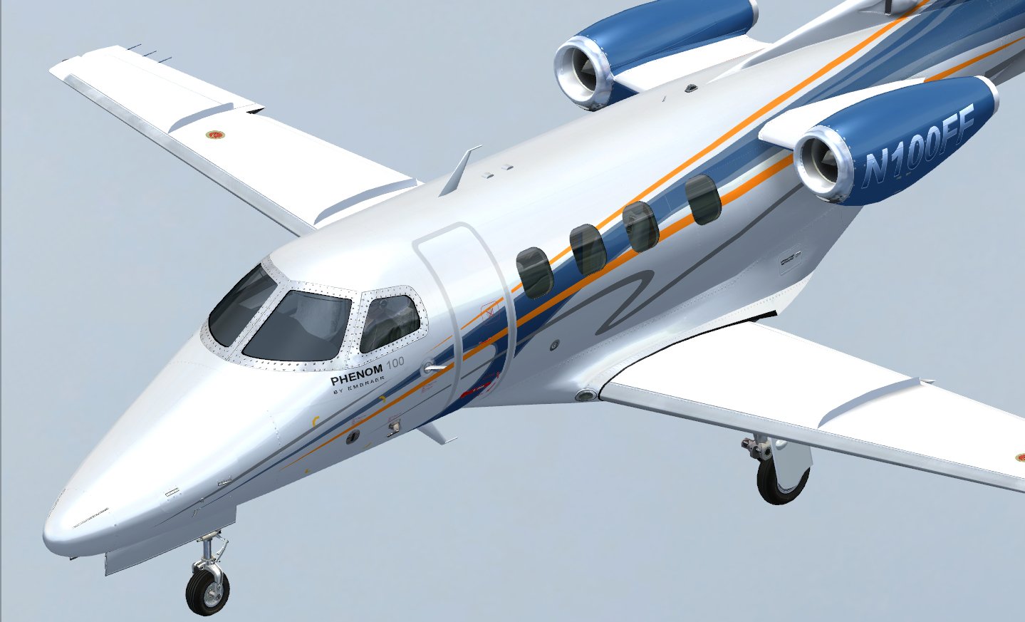 Embraer Phenom 100 Flight Simulator Add-on For FSX & FS2004 - Garmin 1000 Glass Cockpit - View #8
