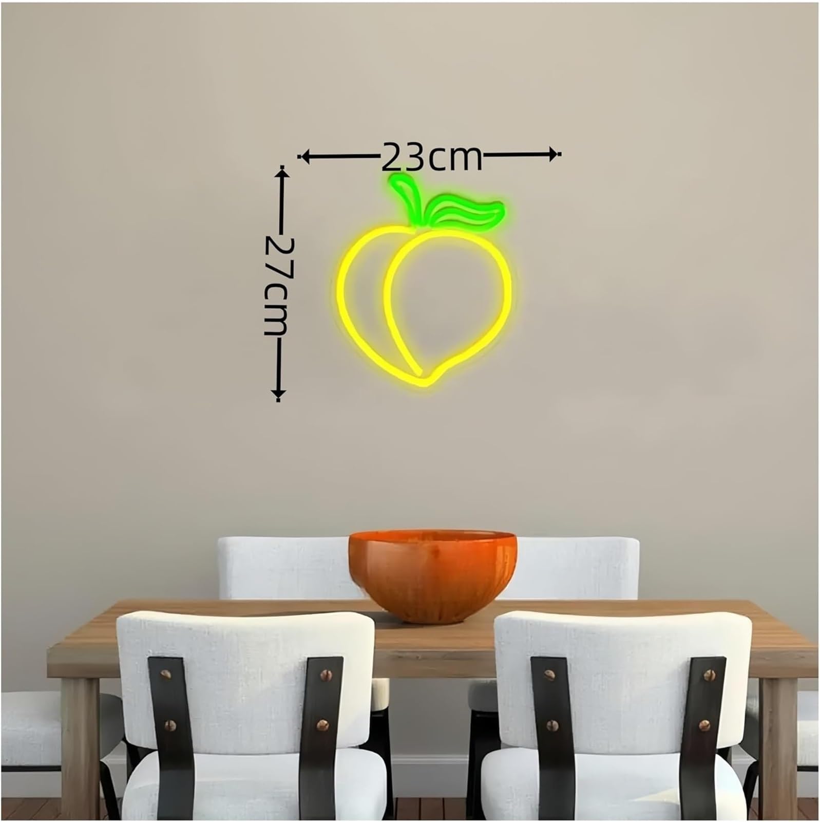 Luci al neon Per lampada al neon prestito parola Frutta Pesca per insegna per decorazione murale