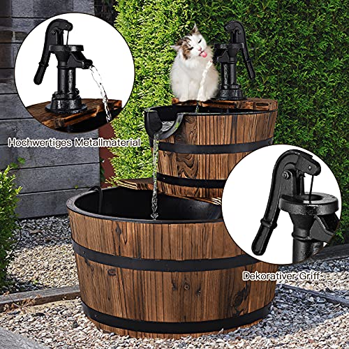 Tidyard Springbrunnen Outdoor - Dekoratives Vogelbad 50x91 Cm Für Garten & Terrasse