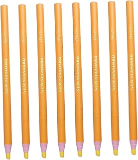 OFFSCH Lápiz de Cera para Marcar 12 Unidades Marcadores Despegables para Múltiples Superficies para Artistas Y Artesanos Color Amarillo