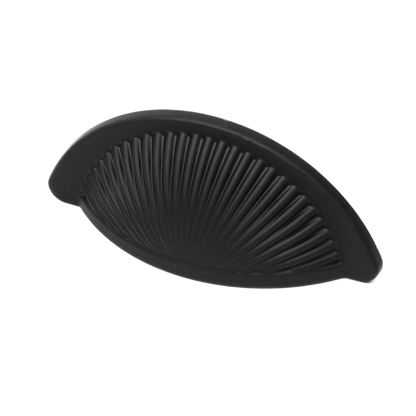 Decoranddecor Arro Half Moon Shaker Cup Handles Cabinet Pulls Zinc 64mm Hole Centre (Matt Black) - 1 Pack