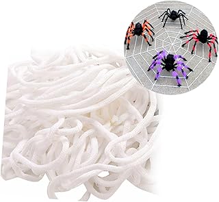 TOYANDONA Teia De Aranha Teia De Aranha Para Festa Adereços Rede De Aranha Decorações De Halloween Branco Teia De Aranha Rede De Aranha Para O Dia Das Bruxas