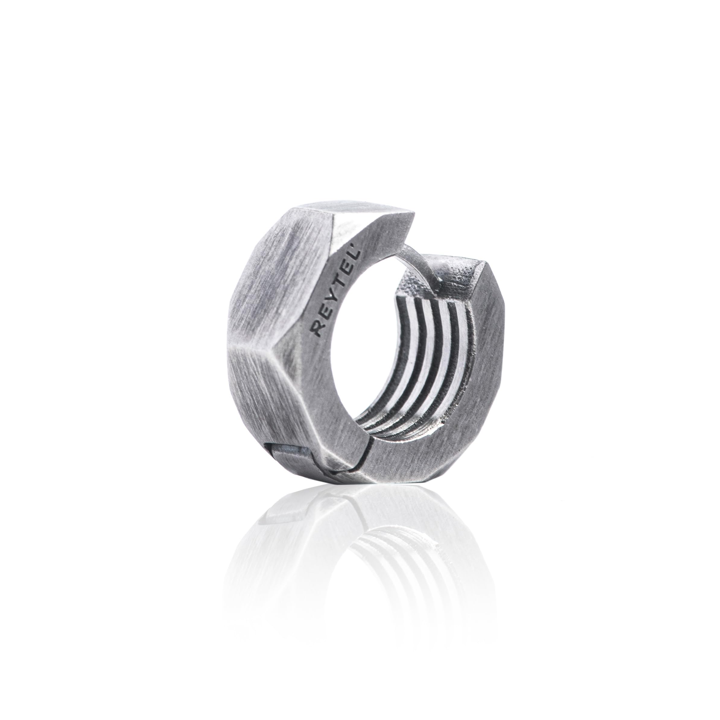 Handgefertigt Ohrringe Silber 925 – Kleine Creolen Wikinger Ohrring für Herren Damen – Ausgefallene Schmuck Geschenk für Frauen Männer
