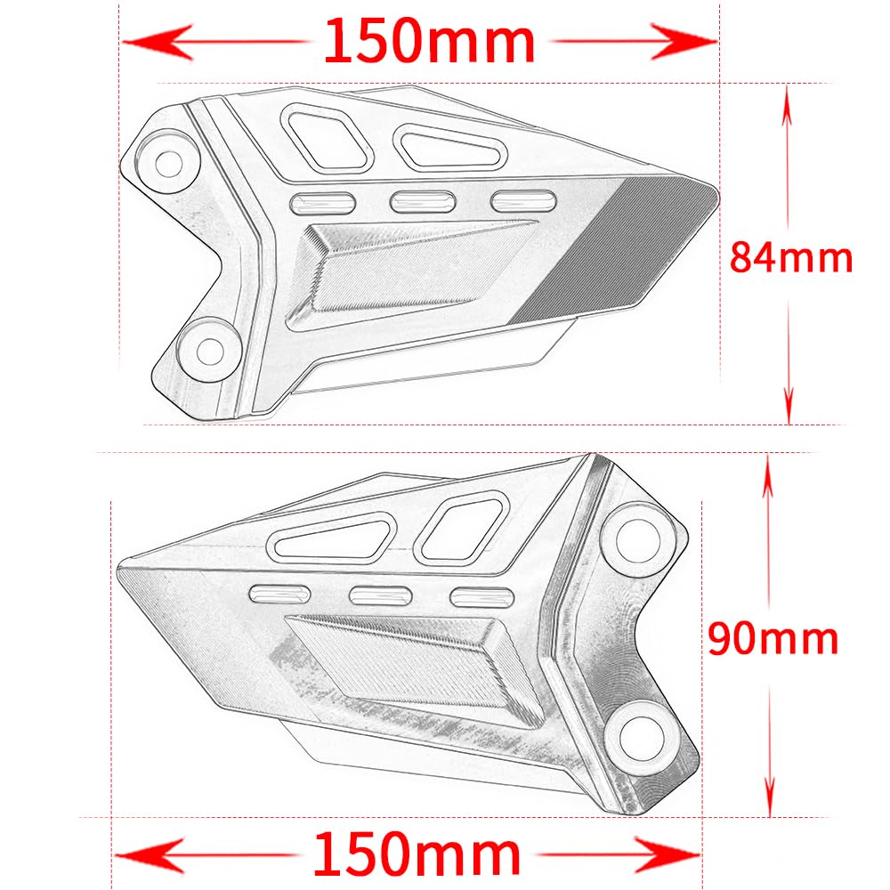 Modeer Motorrad Fussrastenschutz für Z650 / Z650RS 2017-2022 2023 2024 2025 a Paar Fußraste Pedal Protektor Fußraste Fersenplatten Schutz z650 z 650 rs Zubehör (schwarz/grün)