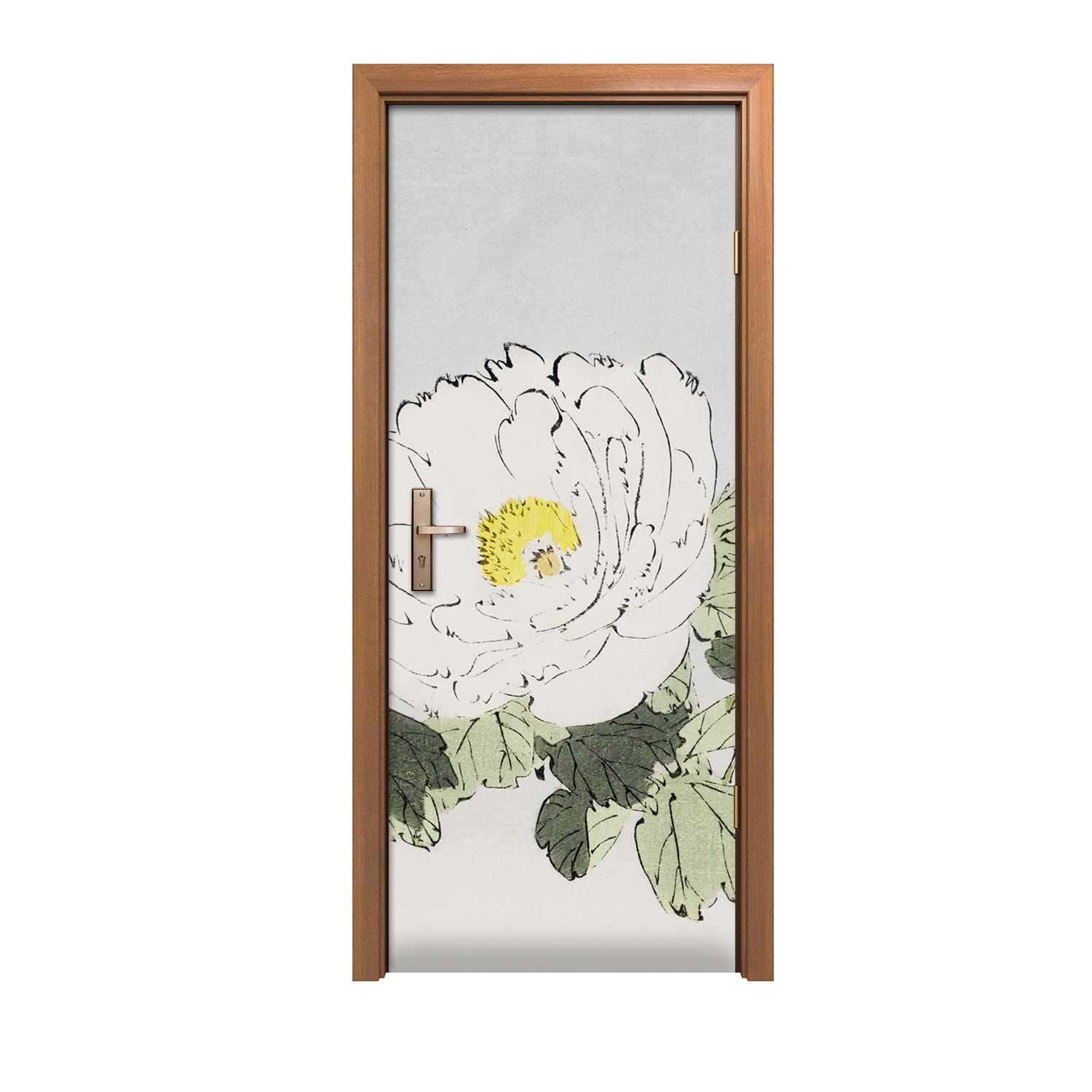 Autocollant de porte design asiatique Coloray décoration