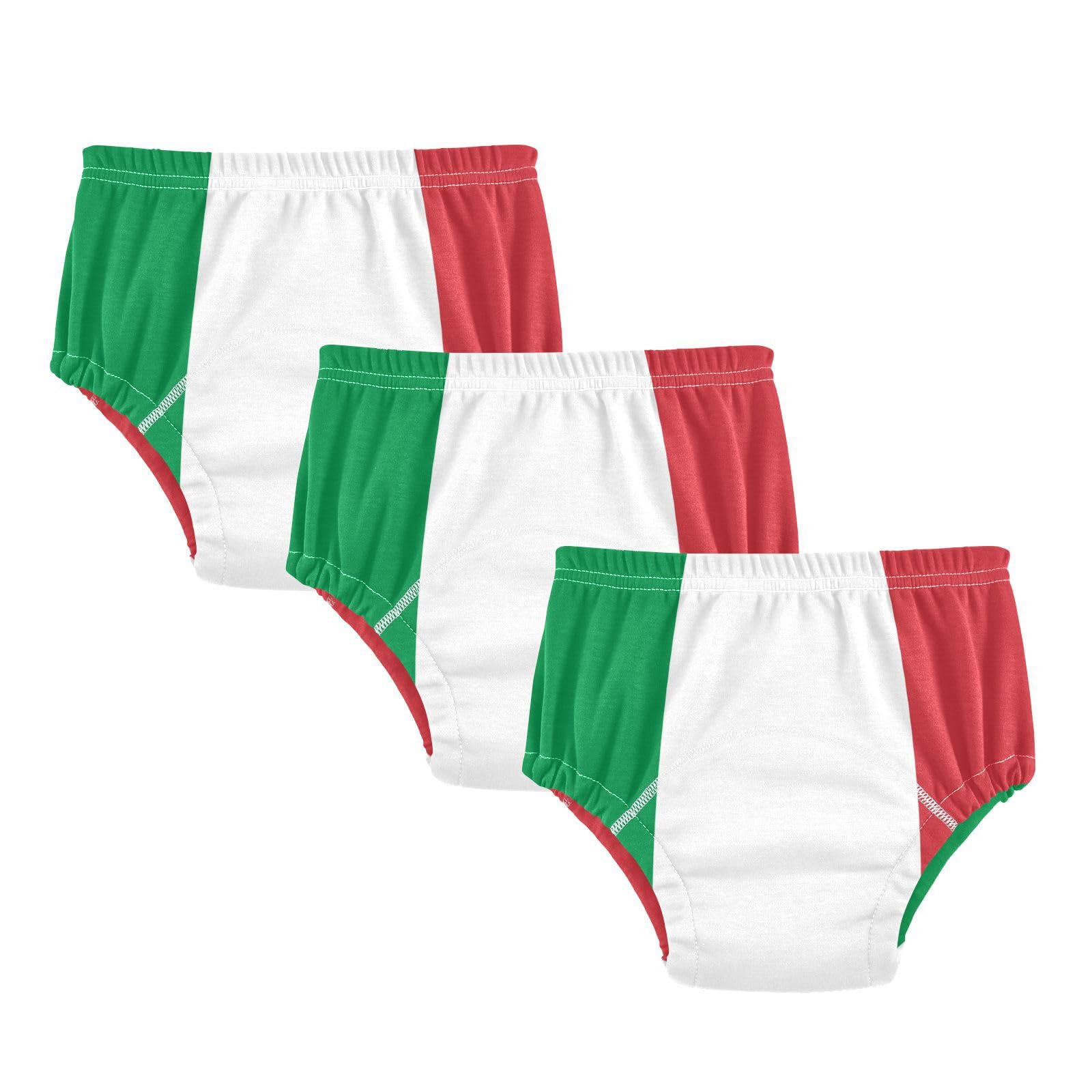 Baby Sleep Training Underwear Leakproof Potty Training Underwear Briefs for Infant 2T Flag Italy Accurate Dimensions Official