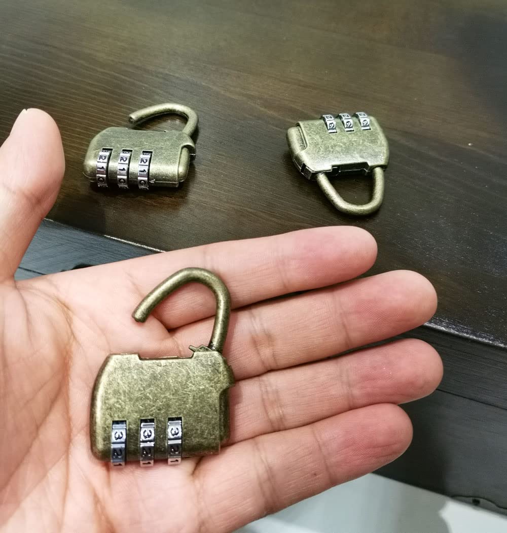 Amazon.co.jp: Hyamass 3ピース ビンテージ 南京錠 3 デジタル