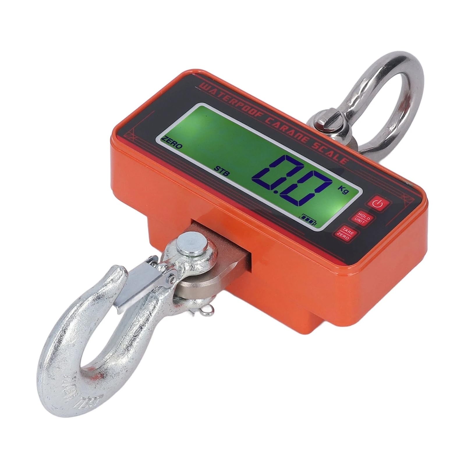 1500KG 3000LB Pomarańczowa przemysłowa elektroniczna waga dźwigowa Wyświetlacz LCD Wodoodporna bezprzewodowa wisząca