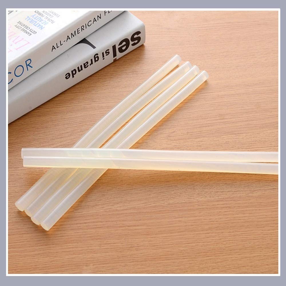 Heißklebe-Sticks 7 mm / 11 mm durchscheinend Starke Viskositätsstäbe für Heißklebepistole, hohe Temperaturbeständigkeit, Heißkleber, 50 Stück, 7x300mm, 40pcs