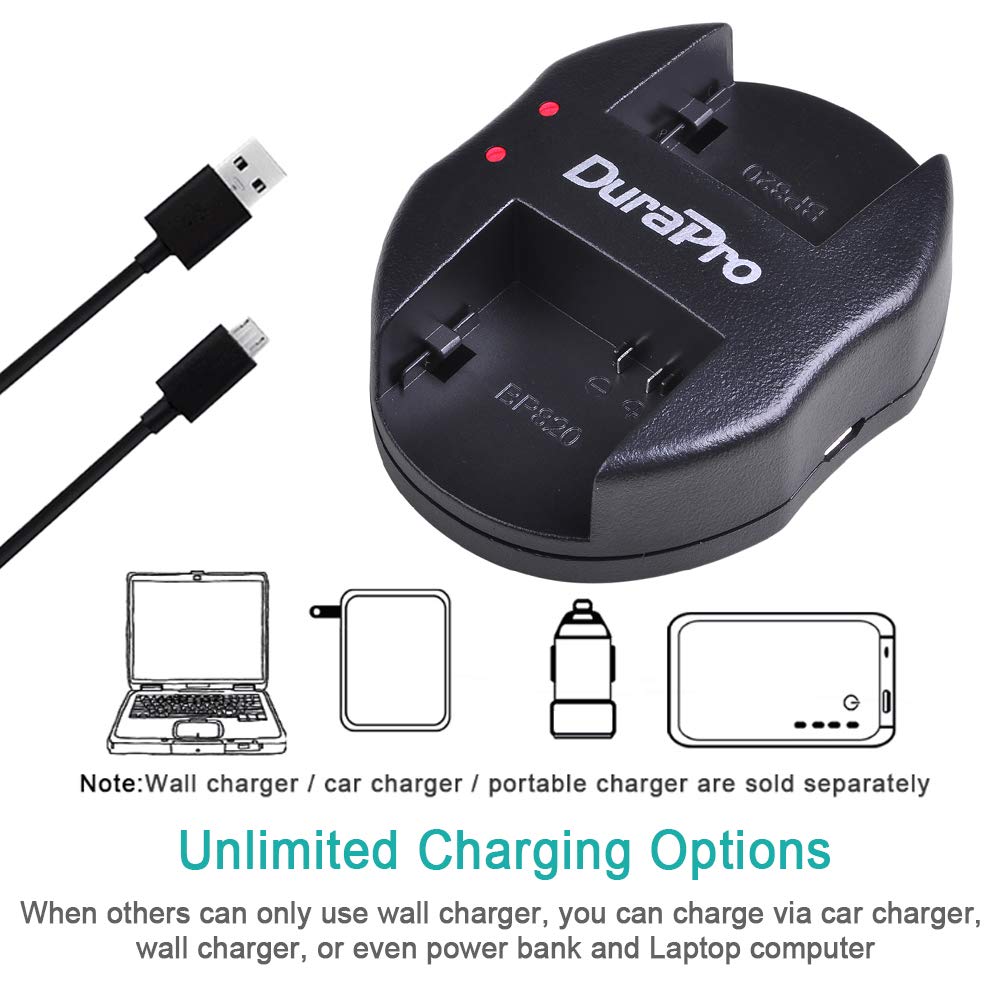 PATONA USB-C Slim oplader geschikt voor Canon BP-807 BP-808