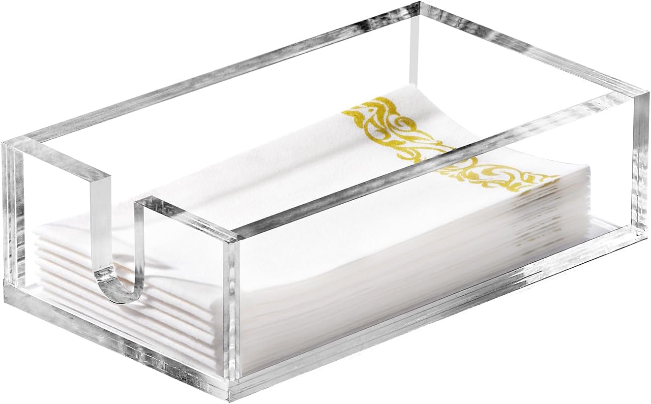 Amazon.com: Acrylic Napkin Holder, Clear Napkin Holder for Bathroom ...