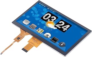 FOLOSAFENAR Tela de 7 polegadas, tela sensível ao toque capacitiva IPS Full View IIC, fácil instalação, tela sensível ao toque capacitiva de 400 CD/M² clara e intuitiva para aparelhos inteligentes