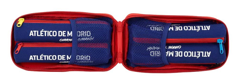Atlético De Madrid "Coraje" Official 4 Section Bag, Atm Red/White/Blue, 23 cm - Image 2