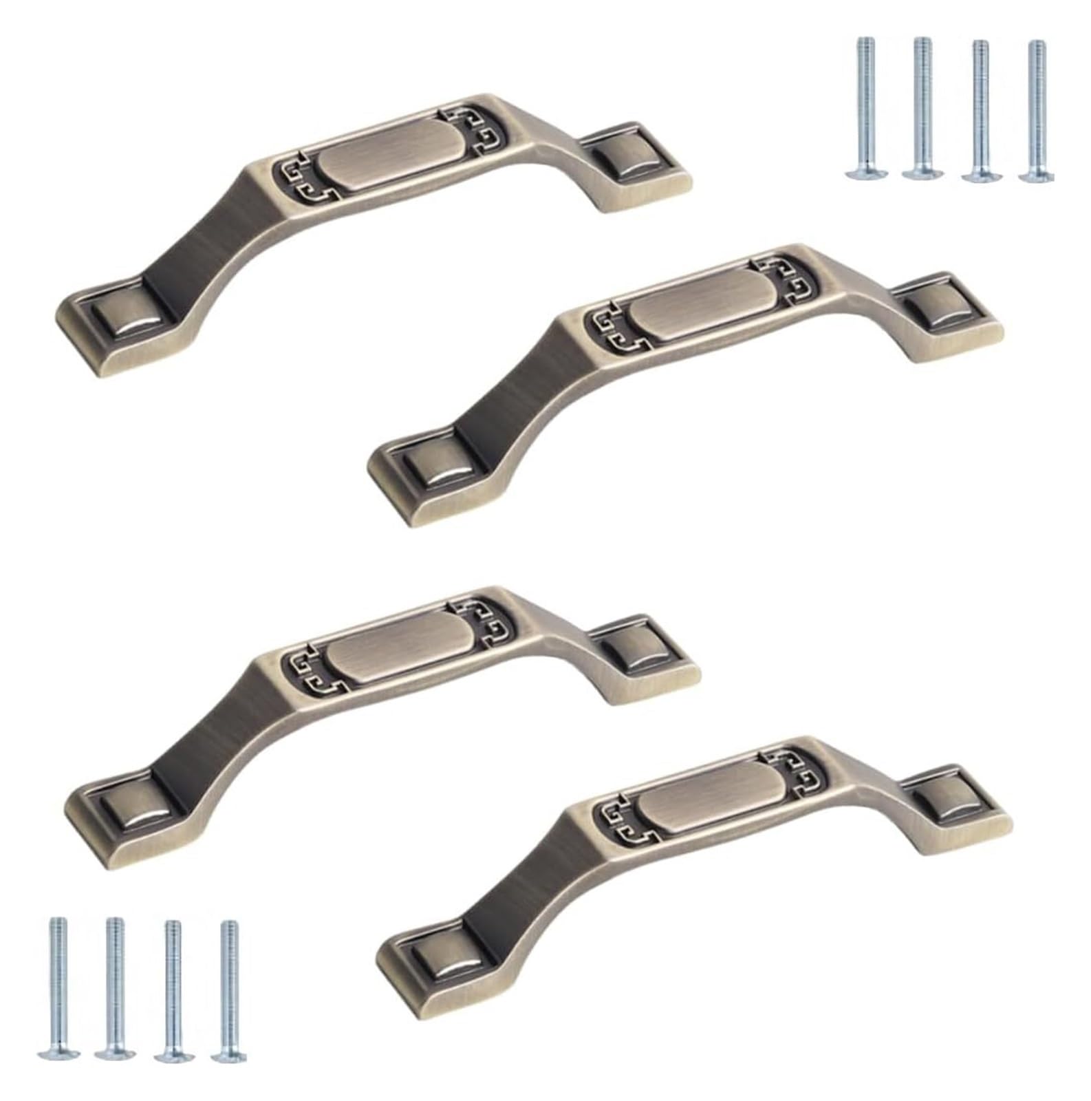 NLQCSXWEP Zinc Alloy Cabinet Bow Handle, Zinc Alloy Handles Blue 4 pcs for Cabinet Door Wardrobe(D-96mm)