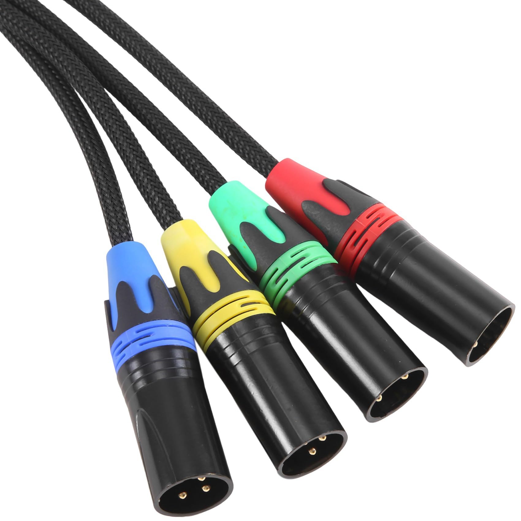 Amazon.co.jp: Svplcxeyp XLR 4 チャンネル 3 ピン ケーブル マルチ