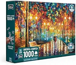 Toyster - Quebra-cabeça: Leonid Afremov - Som da Chuva - 1000 peças - Game Office