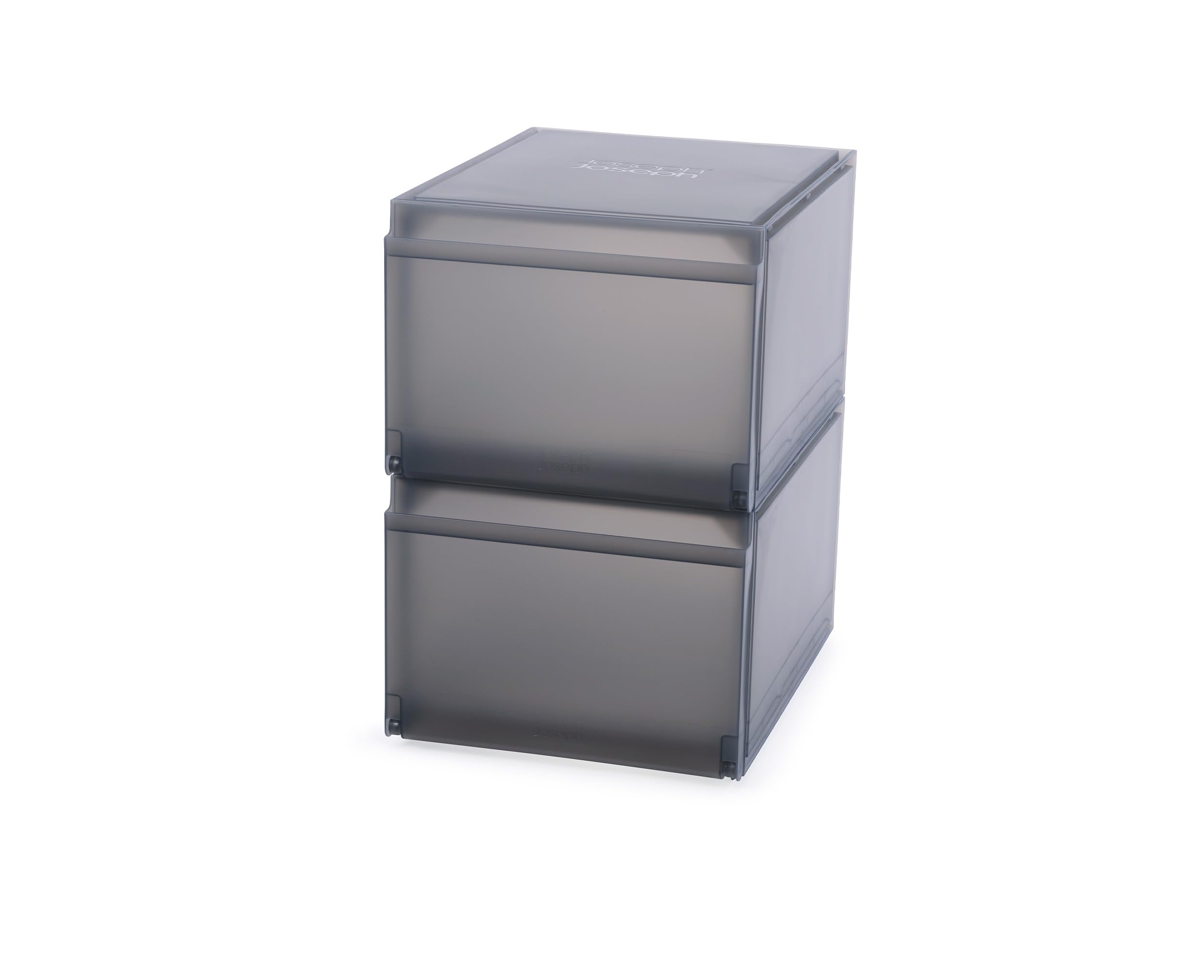 Joseph Joseph ShoeCase Caja de Almacenamiento para Zapatos con Puerta, Bandeja Deslizante, Antipolvo, Ventilada, Fácil Montaje, 2 Piezas