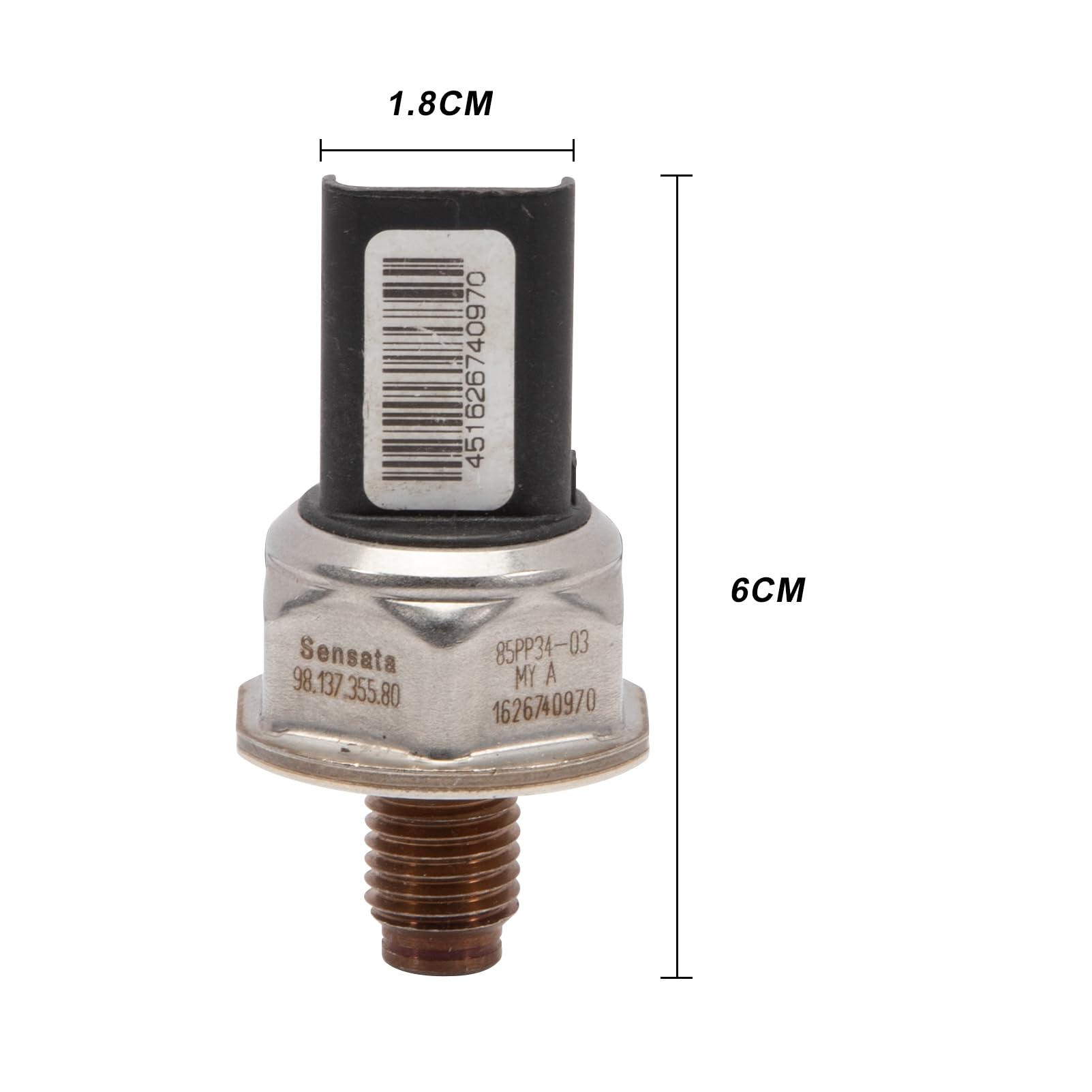 Sensor Kraftstoffdruck adecuado para für C1 C2 C3 C4 C5 107 1007 206 207 307 407 Jumpy Nemo X-sara Scud0 F0cus Fusion Galaxy Monde0 Qa-shqai 1920GW 9658227880
