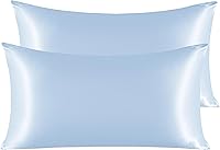 Vista 138 de NTBAY - Fundas de almohada de satén para cabello y piel, fundas de almohada sedosas de lujo con cierre de sobre.