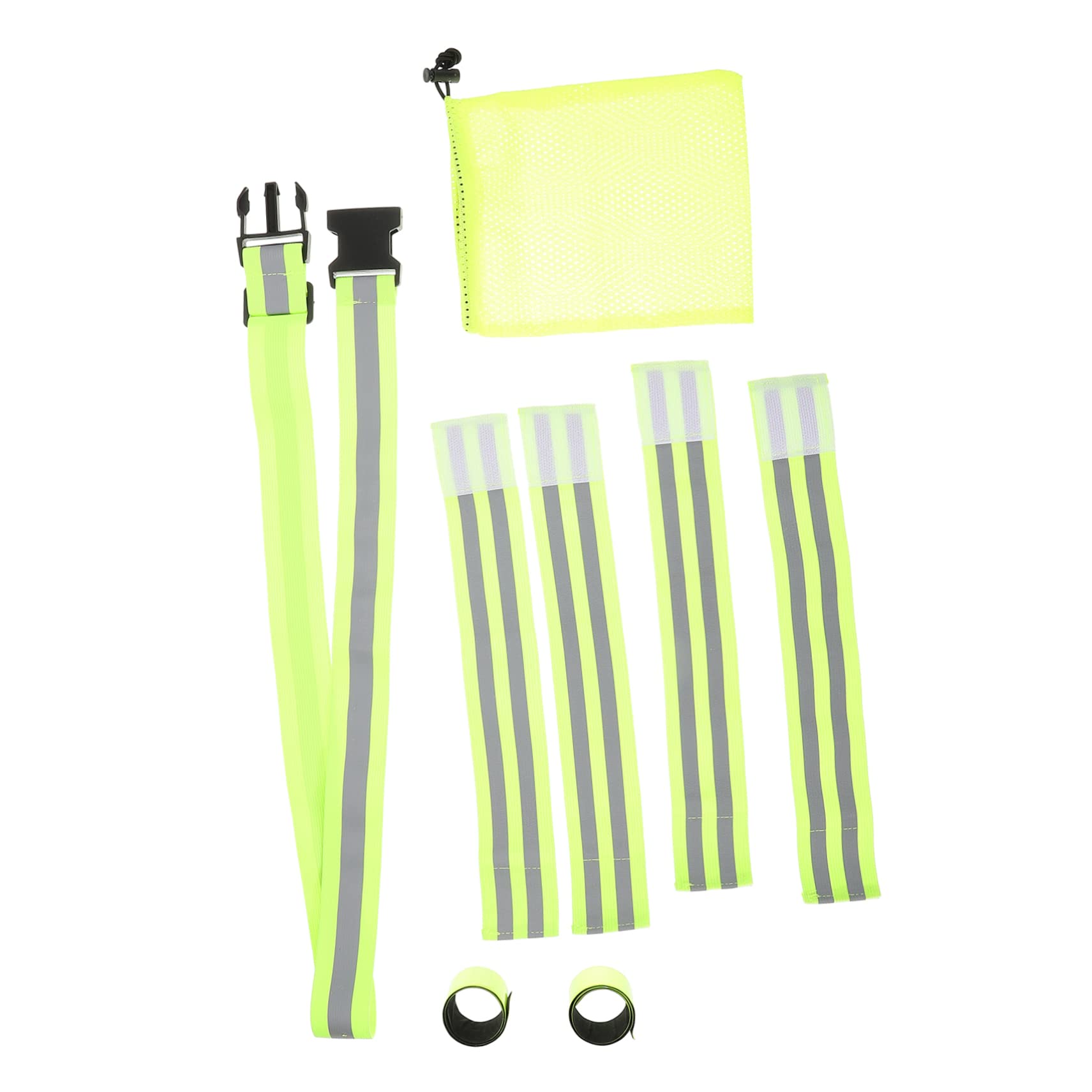 BESPORTBLE Juego De Cintas Reflectantes Verdes Movimiento Pulseras Favores De Fiesta Condujo Bandas Reflectantes Pulseras De Neón Luces Abrazadera Muñequera Green Cinta Elástica