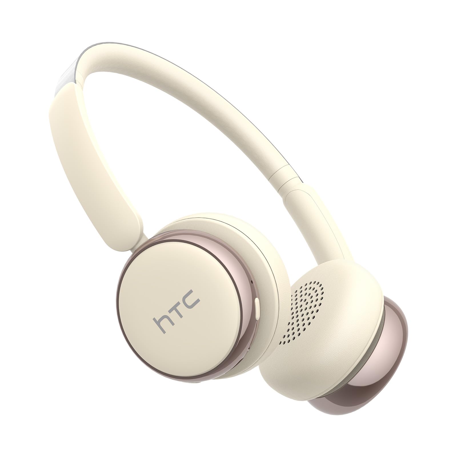 HTC HP03 Wireless Bluetooth Headphones with Active Noise Cancellation Bluetooth 5.3 Earphone, Over Ear Headphones with Built-in Mic- 60Hours Playtime, Foldable Stereo Wireless Headset for Call, Travel