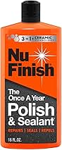 Nu Finish Once a Year Polish and Sealant, Car Polish and Paint Sealant with 3-in-1 Ceramic Technology to Repair, Seal and Repel, 16 fl oz Bottle