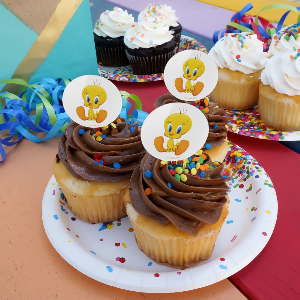 カップケーキピック Amazon.co.jp: Looney Tunes かわいいトゥイーティー カップケーキ