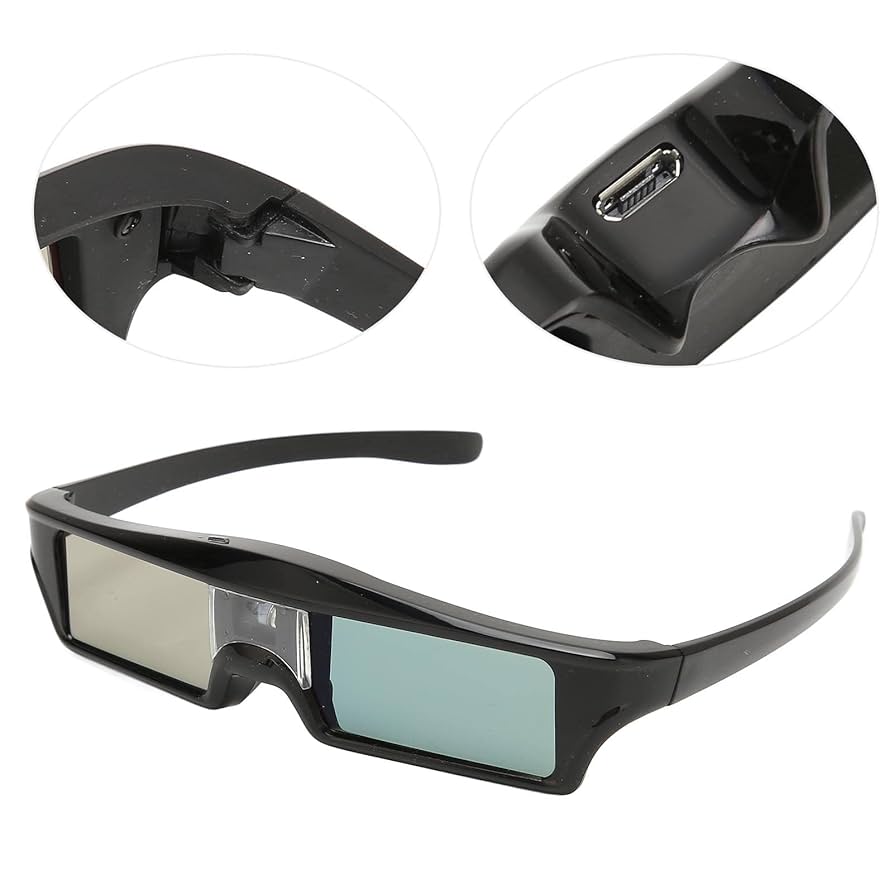 Amazon.com: Dlp 3D Glasses, 96‑144HZ USB Charging High Light