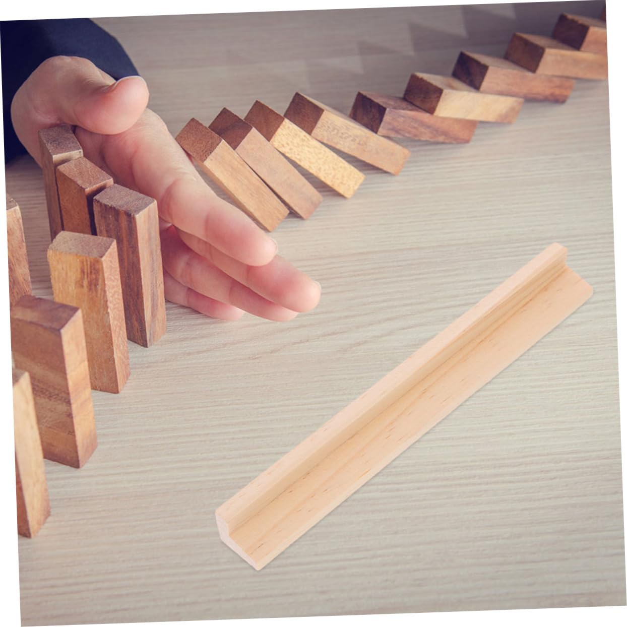 20 Supporti per Lettere in Legno, Supporto Robusto e Versatile per Giochi da Tavolo, Organizzazione e Esposizione a Casa in Viaggio