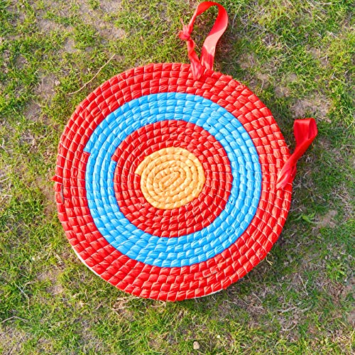 Vnaker Traditional Archery Target - Hand Made Solid Round Straw Arrow Target For Recurve & Compound Bow Outdoor Practice #TOP4