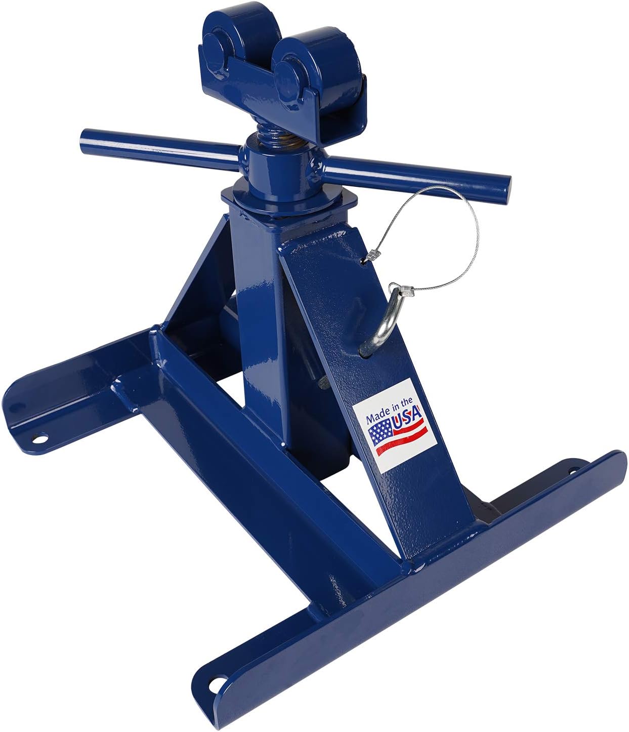 660 Reel Stand - 2500 LB Capacity Small Screw Type Reel Stand with All Steel Construction & Self-Lubricating Bearings, 13"-27"