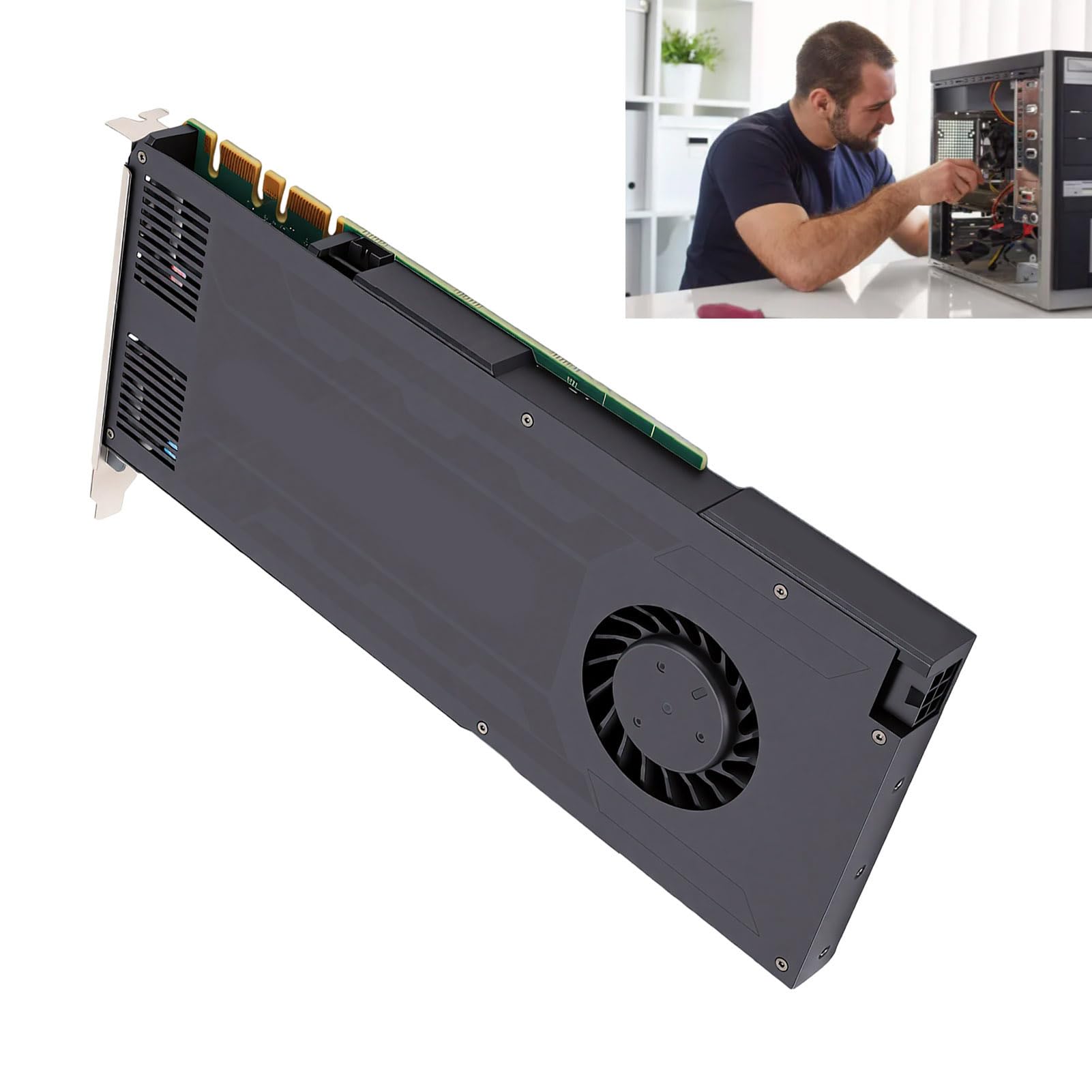 Annadue Karta Graficzna Karta Graficzna Komputerowy Procesor Graficzny 4 GB GDDR5 256-bitowy PCIe 2.0 X16 Podwójny Port DisplayPort DVI-I z 1344 Rdzeniami do Modelowania 3D Edycja