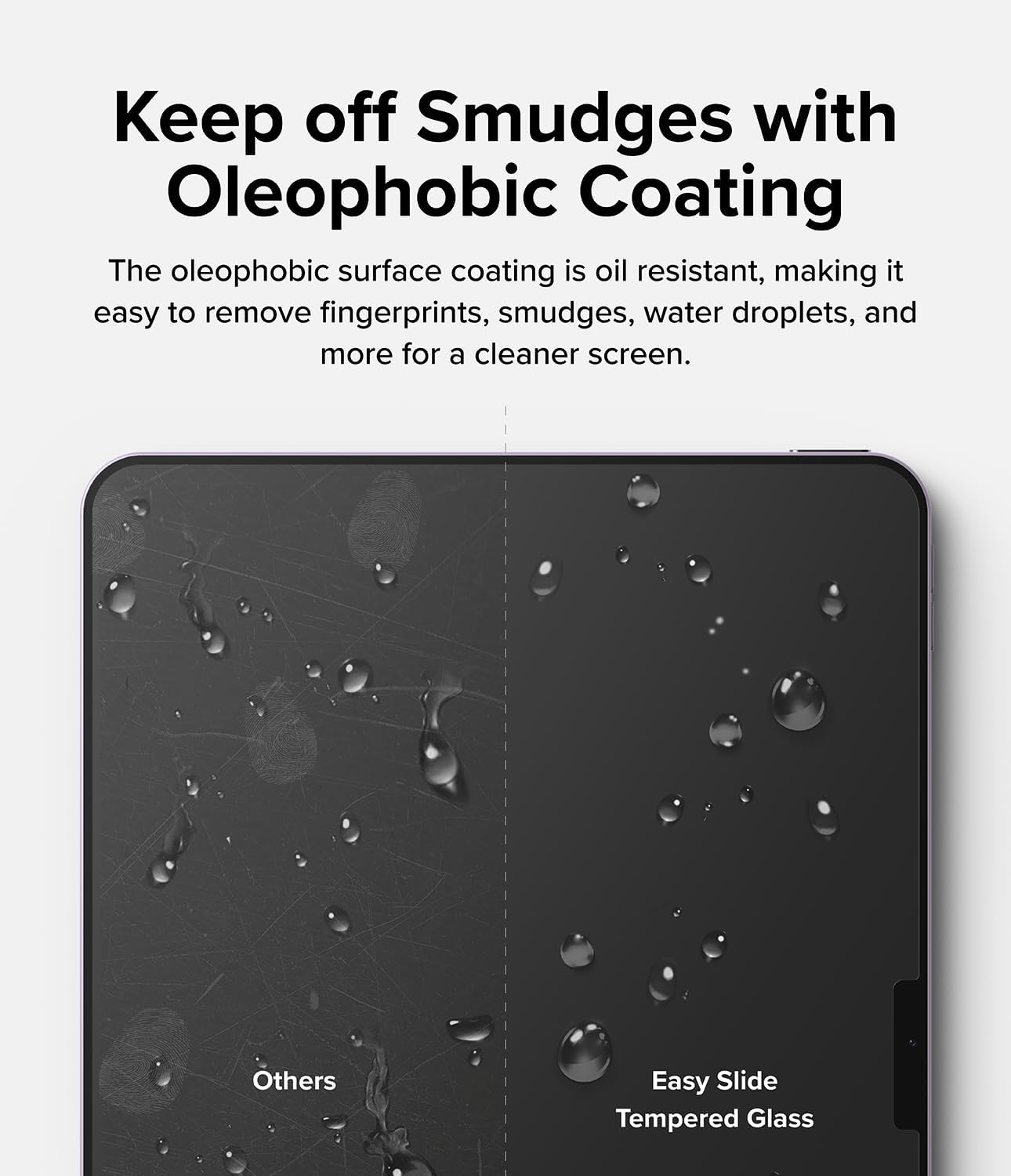 Ringke Easy Slide Tempered Glass [Zero Chances of Failure] Compatible with iPad Air 11 Inch Screen Protector (M4 2026 & M3 2025 & M2 2024) Case Friendly Shatterproof Premium 9H Hardness