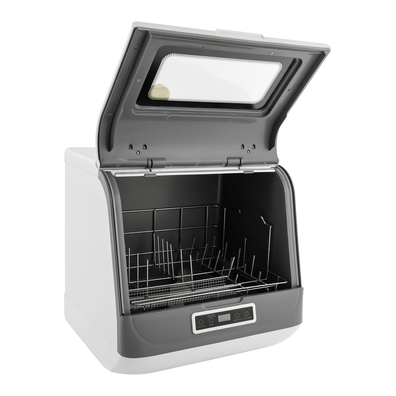 Bianco Lavastoviglie portatile, con 3 modalità di lavaggio, 45 x 40 x 44,8 cm, per piccole case, appartamenti, dormitori