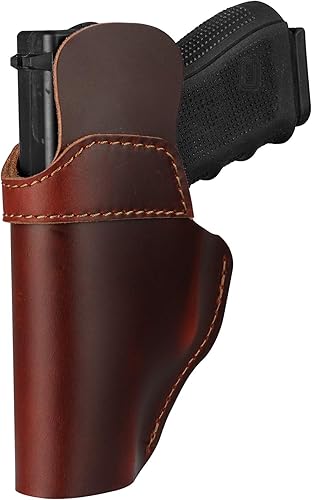 Miniatura 7 de Funda de cuero para Sig P365 X Macro, IWB Carry Gun Holsters para Glock 19 43X 44 48Ruger 57Springfield Hellcat ProXDSTaurus G2C G3C GX4M & P 0.354