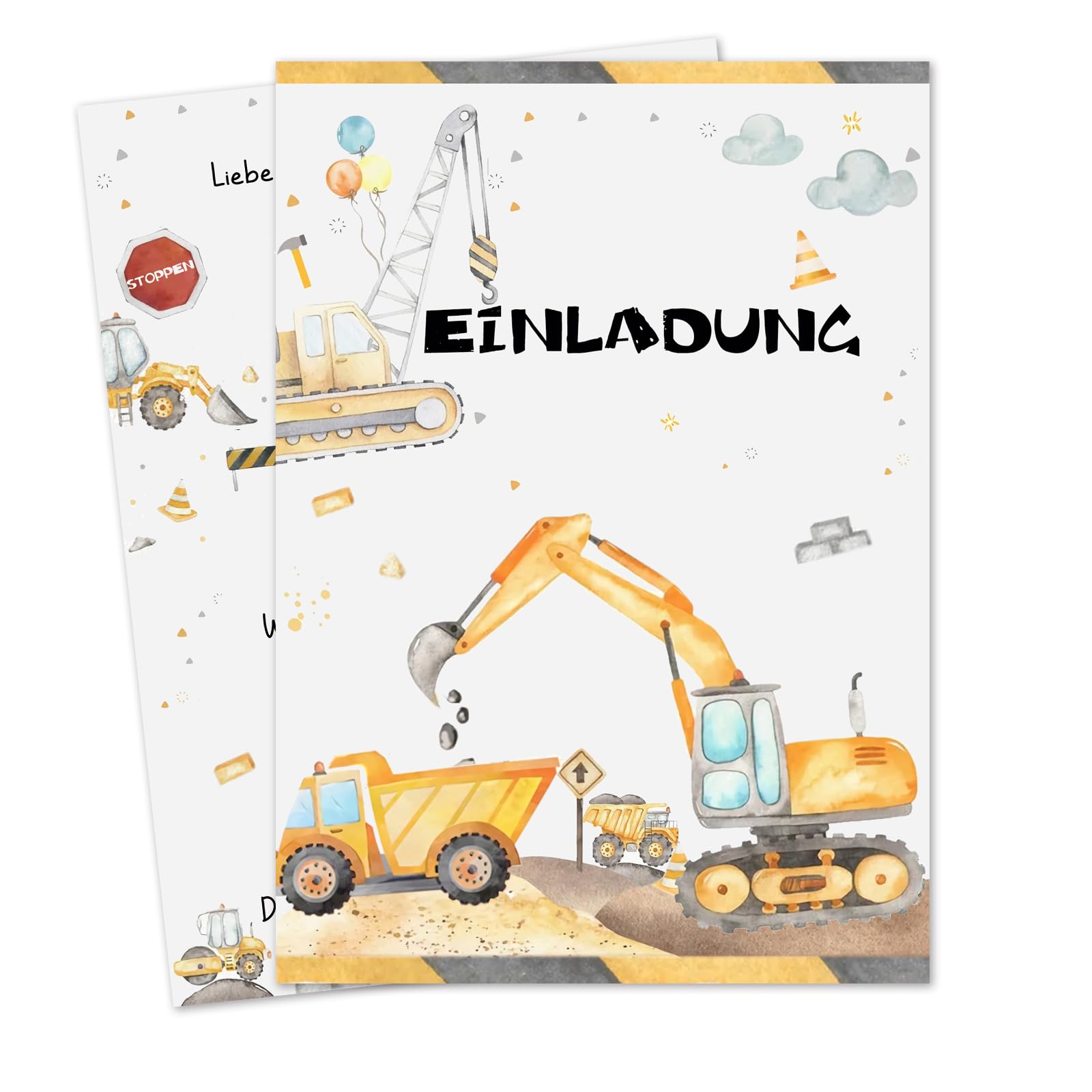 12 Portachiavi Cantiere Per Bambini – Set Regalo Compleanno Con Escavatori E Trattori – In Silicone E Metallo