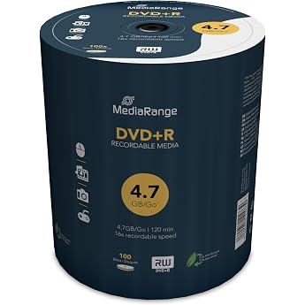 MEDIARANGE MR443 DVD + R 16x 47GB Pack of 100
