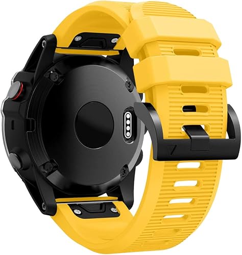 REYDA Correa de silicona compatible con Garmin Tactix 77 ProBravoCharlieDelta, banda de silicona de ajuste rápido de 1.024 in, pulsera deportiva de